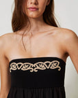 Abito Lungo TwinSet in Maglia con Ricamo