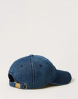 Cappello TwinSet da Baseball in Denim con Logo