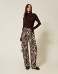 Pantalone Twinset Animalier