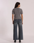 Jeans Wide Leg Cropped con Cuori Mimi Muà