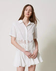 Camicia TwinSet in Sangallo e Crochet