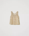 Top TwinSet Crochet Lamé