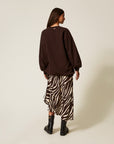 Gonna asimmetrica Twinset Animalier