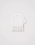 Camicia TwinSet in Sangallo e Crochet