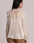 Blusa in Raso con Pizzo Mimi Muà