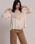 Blusa in Raso con Pizzo Mimi Muà