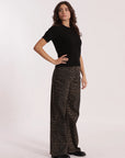 Jeans Wide Leg Leopardato Mimi Muà
