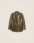 Giacca Blazer Twinset effetto Pelle