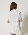 Camicia TwinSet in Sangallo e Crochet