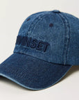 Cappello TwinSet da Baseball in Denim con Logo