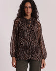 Blusa con Fusciacca Animalier Mimì Muà