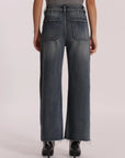 Jeans Wide Leg Cropped con Cuori Mimi Muà