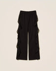 Pantaloni Twinset con Volant in Georgette