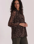 Blusa con Fusciacca Animalier Mimì Muà