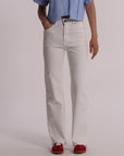 Jeans con Ricamo Floreale Mimi Muà