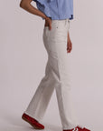 Jeans con Ricamo Floreale Mimi Muà