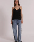 Jeans con Ricamo Floreale Mimi Muà