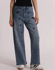 Jeans Palazzo Fiori Mimi Muà
