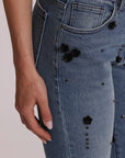 Jeans Flare Fiori Mimi Muà