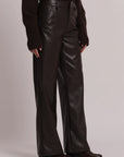 Pantalone Wide Leg in Simil Pelle