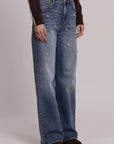 Jeans Wide Leg con Castoni Gioiello Mimi Muà