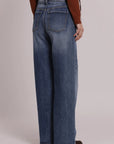 Jeans Wide Leg con Castoni Gioiello Mimi Muà