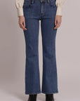 Jeans Flare con Ricamo Ondulato sulle Tasche Mimi Muà