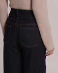 Jeans con Risvolto Animalier