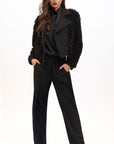 Top con Pieghe Strass