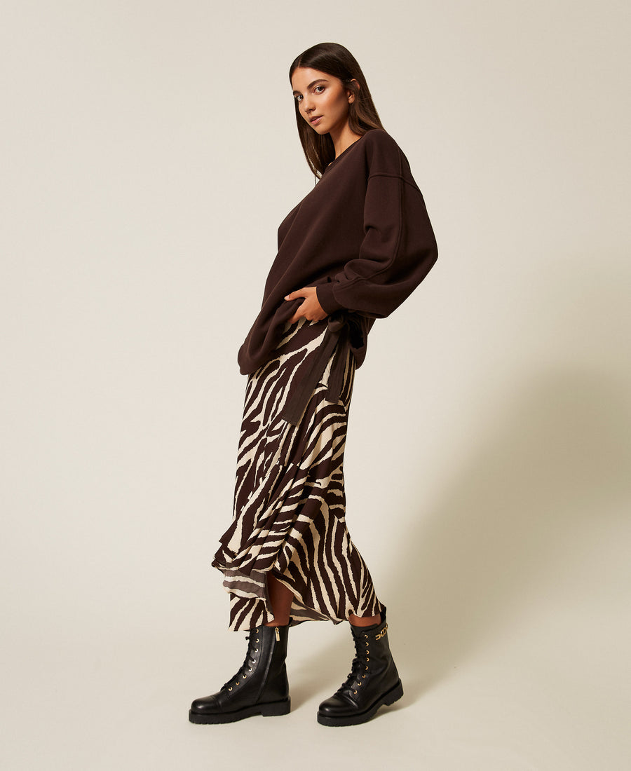 Gonna asimmetrica Twinset Animalier