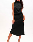 Top con Pieghe Strass
