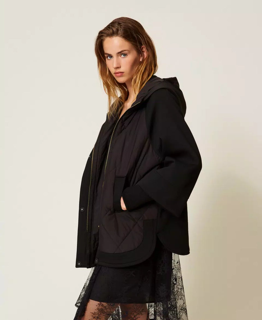 Caban Twinset in Tessuto Scuba e Nylon