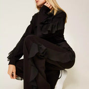 Pantaloni Twinset con Volant in Georgette