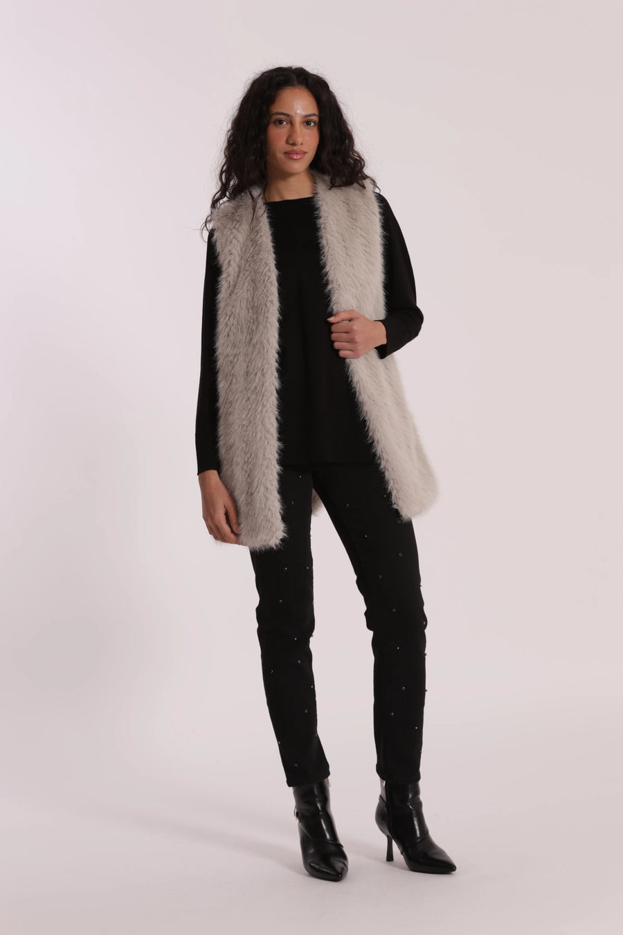 Gilet Lungo effetto Montone Mimi Muá