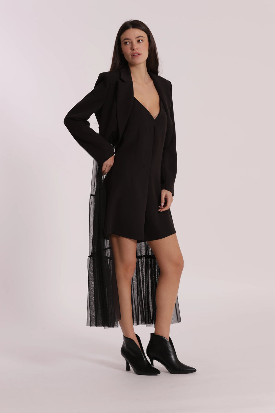 Giacca Lunga con Tulle Mimi Muà