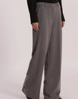 Pantalone Palazzo con Applicazione di Strass