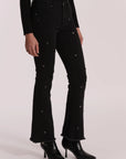 Jeans Flare con Borchie Cuore Mimi Muá