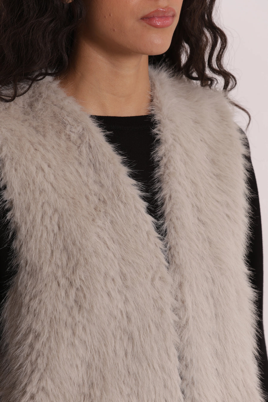 Gilet Lungo effetto Montone Mimi Muá