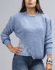 Maglia Asimmetrica con Castoni Koralline