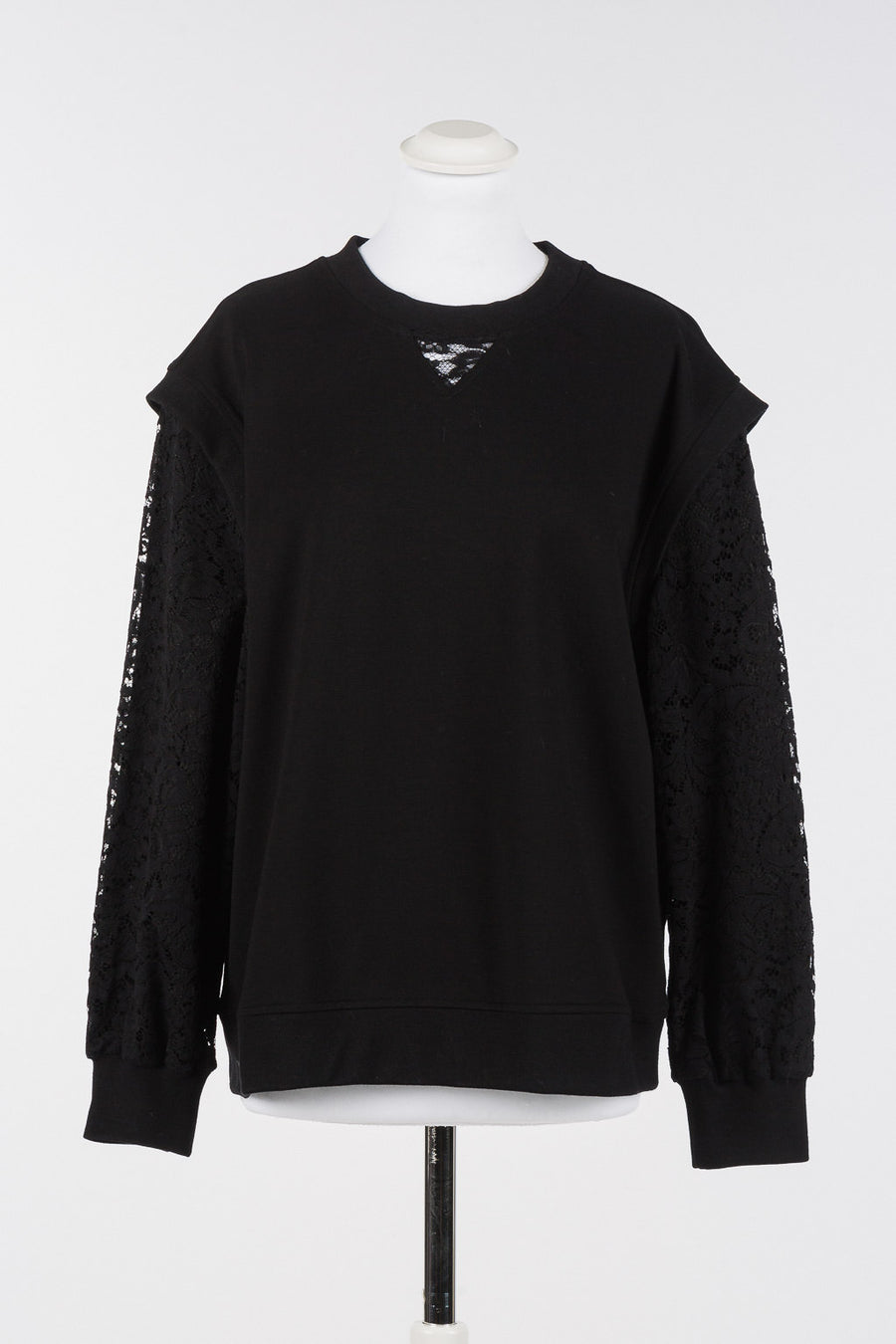 Felpa Twinset con Merletto