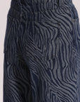 Jeans Palazzo in Jacquard Animalier