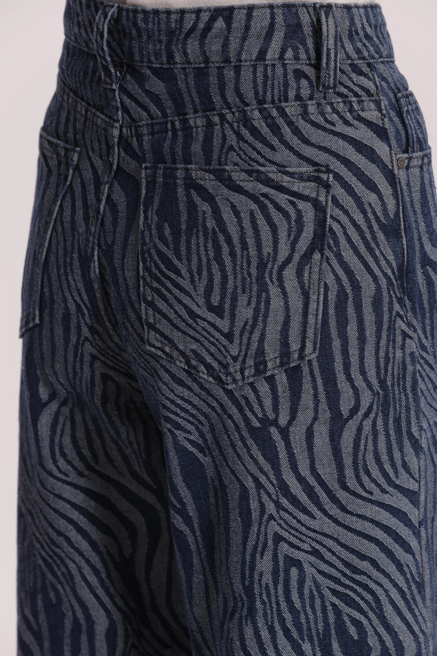 Jeans Palazzo in Jacquard Animalier