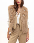 Gilet in Pelliccia Koralline