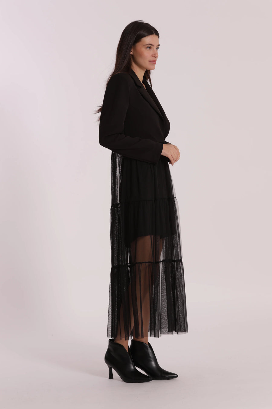 Giacca Lunga con Tulle Mimi Muà