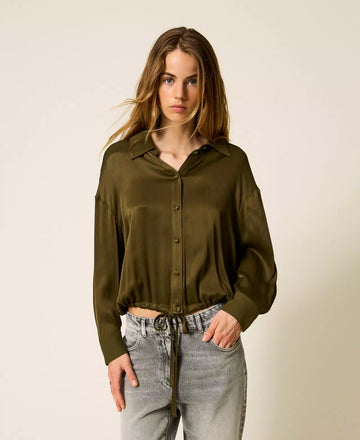 Camicia Twinset in Raso con Coulisse