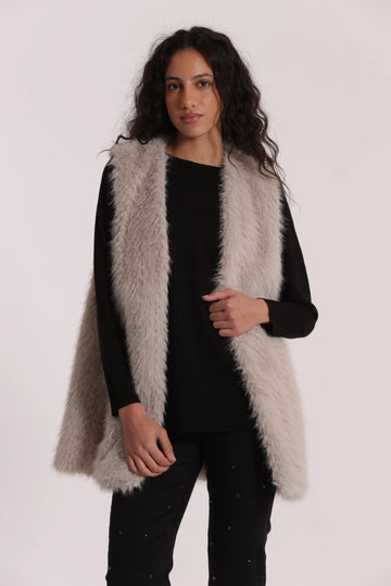 Gilet Lungo effetto Montone Mimi Muá