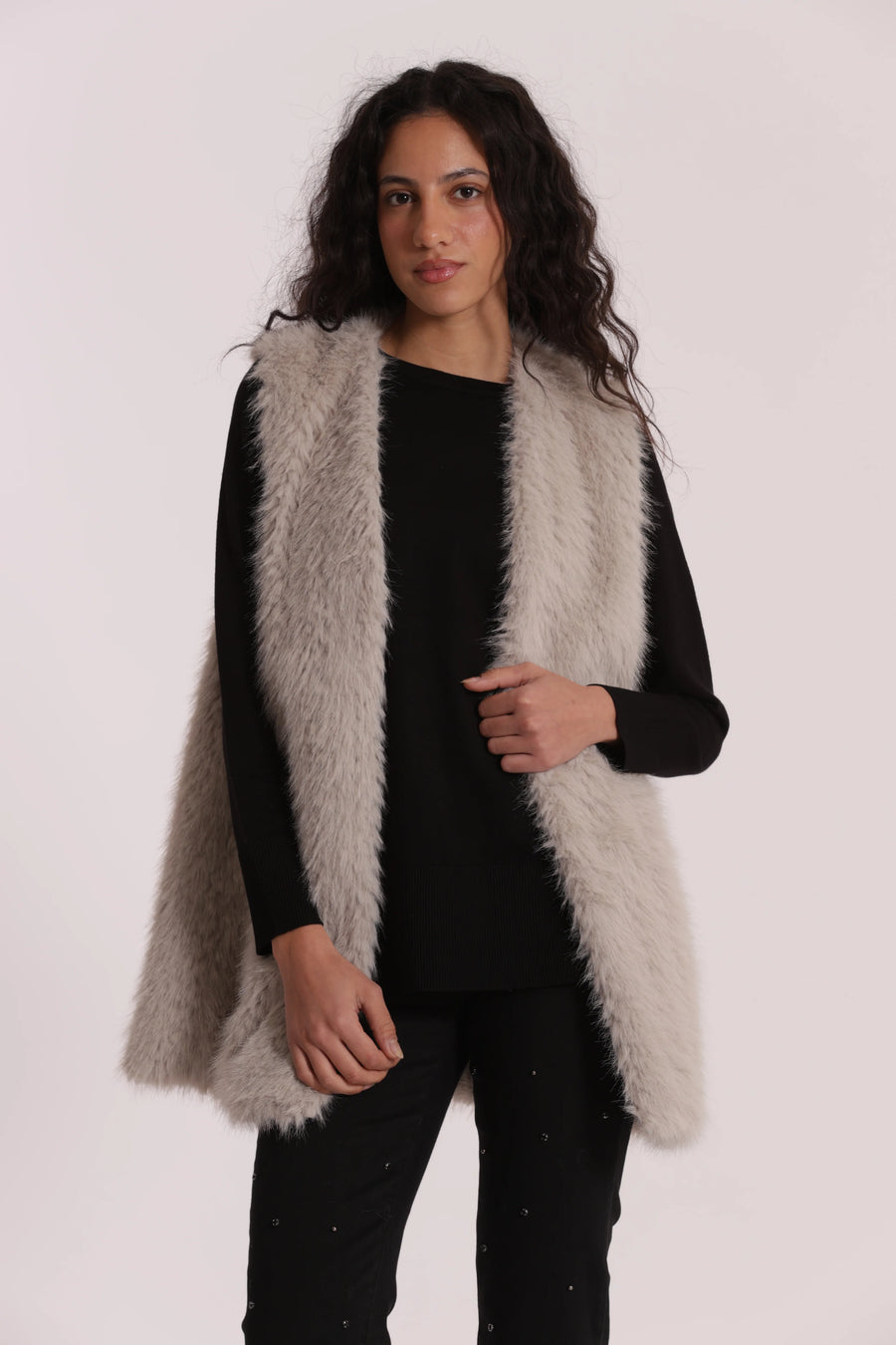 Gilet Lungo effetto Montone Mimi Muá