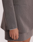 Giacca Lunga con Applicazione di Strass