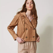 Giacca TwinSet Caban Doppiopetto in Twill