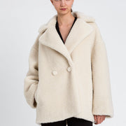 Cappotto Twinset Teddy Doppiopetto